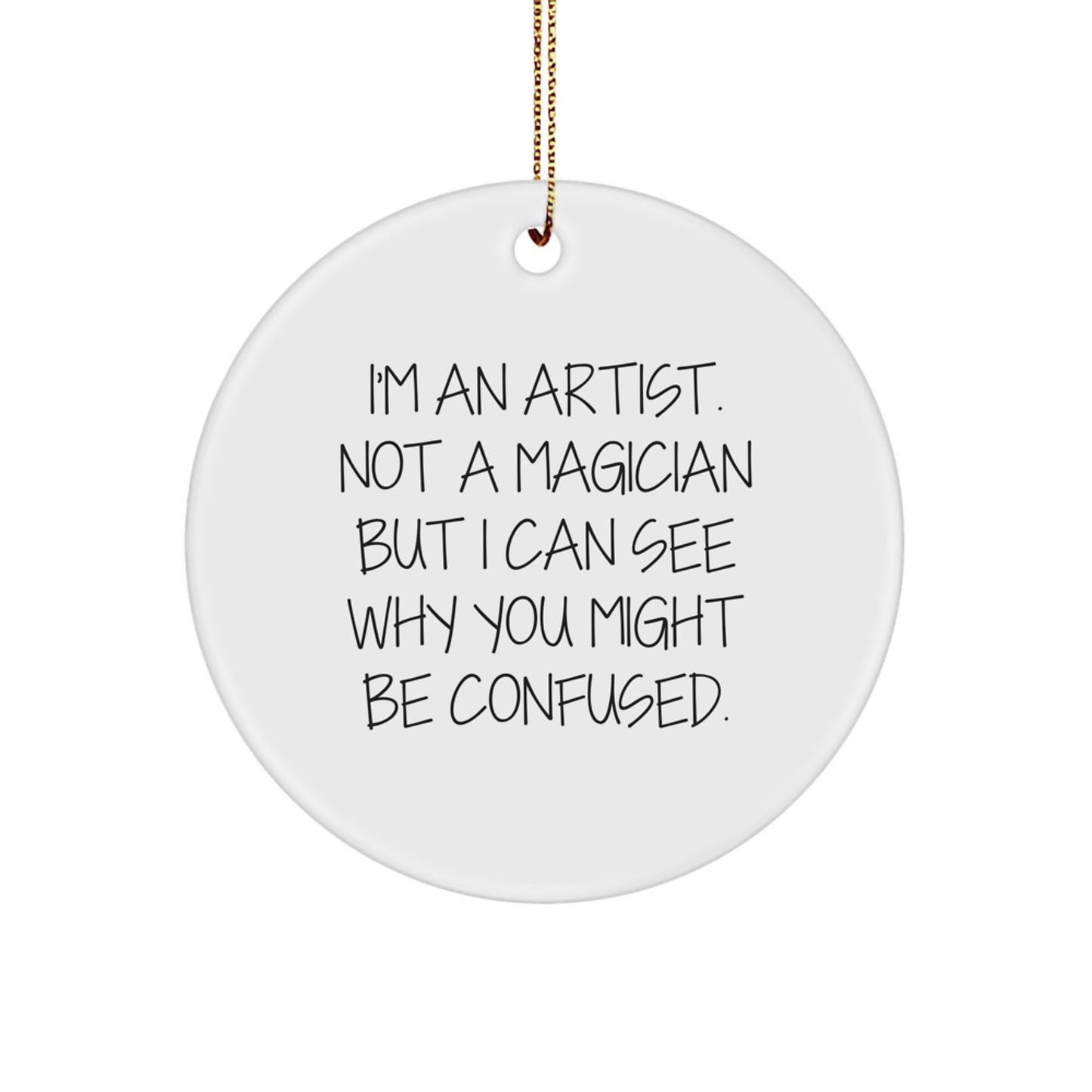 Artist Keepsake Christmas Ornament for Him Gift - Image 1