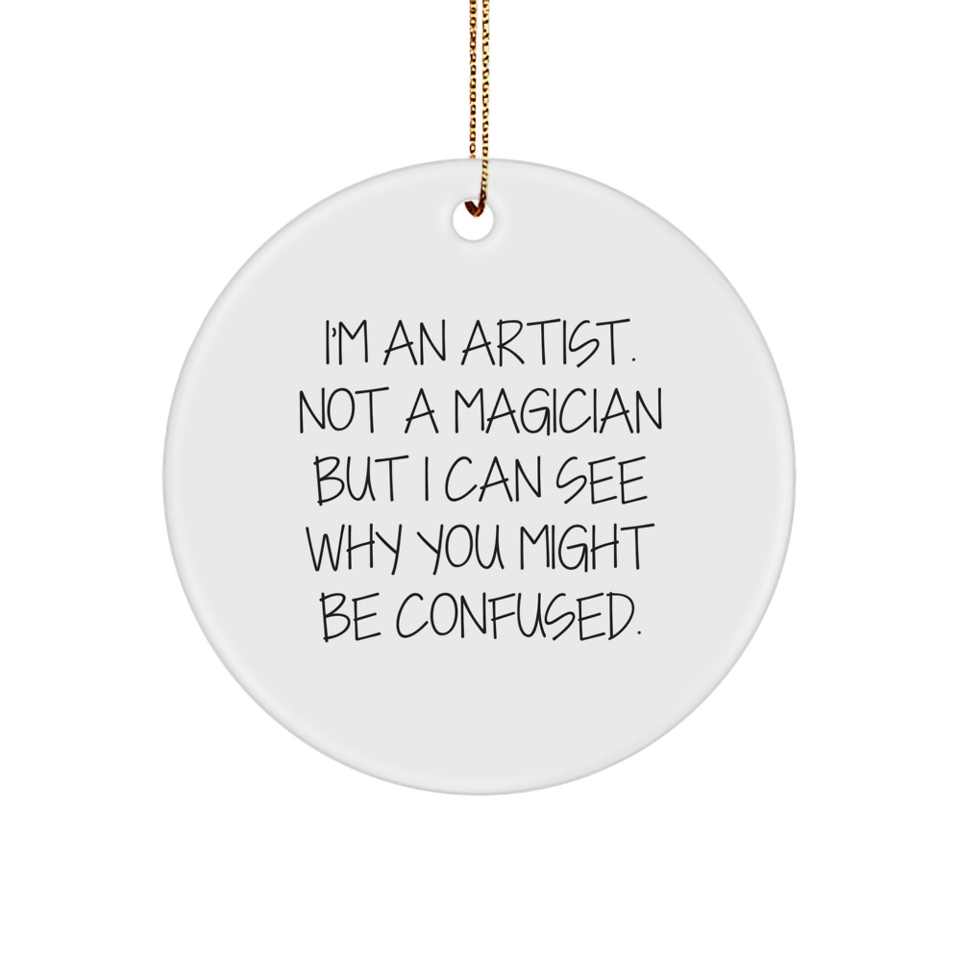 Artist Keepsake Christmas Ornament for Him Gift - Image 1