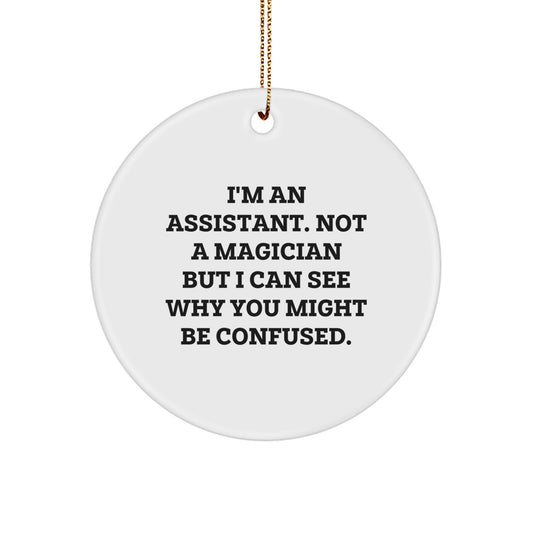 Assistant Keepsake Christmas Ornament for Him Holiday Surprise Gift - Image 1