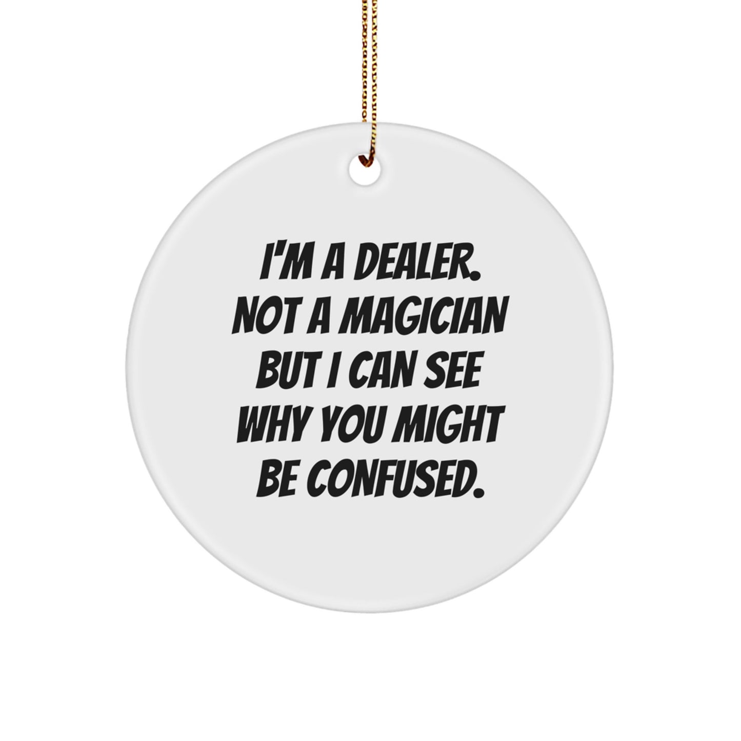 Dealer Keepsake Christmas Ornament for Him Gift – Holiday Tree - Image 1