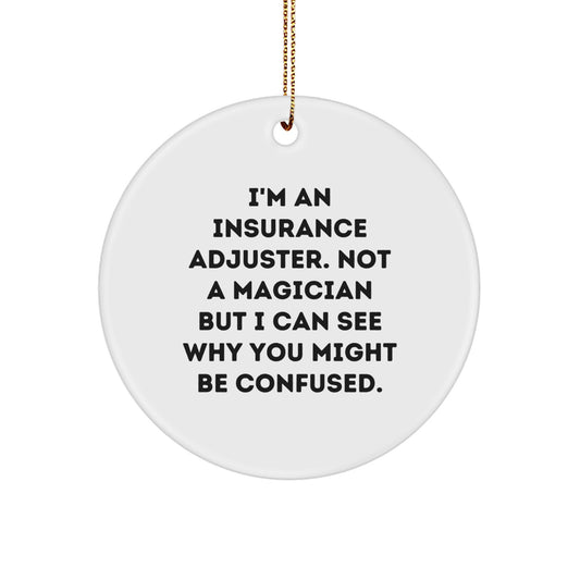 Christmas Ornament for Her Gift – Insurance Adjuster Keepsake Present - Image 1