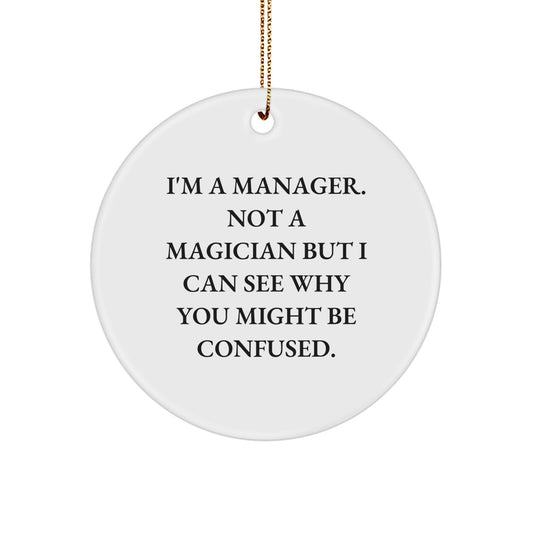 Manager Christmas Ornament Idea for Coworkers Gift – I'm a Manager - Image 1