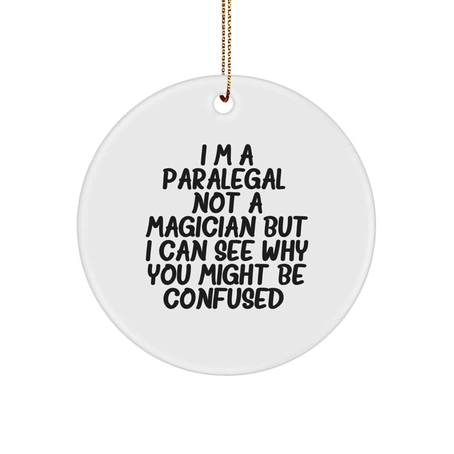 Christmas Unique Gift Paralegal Ornament for Her Present I'm a Paralegal - Image 1