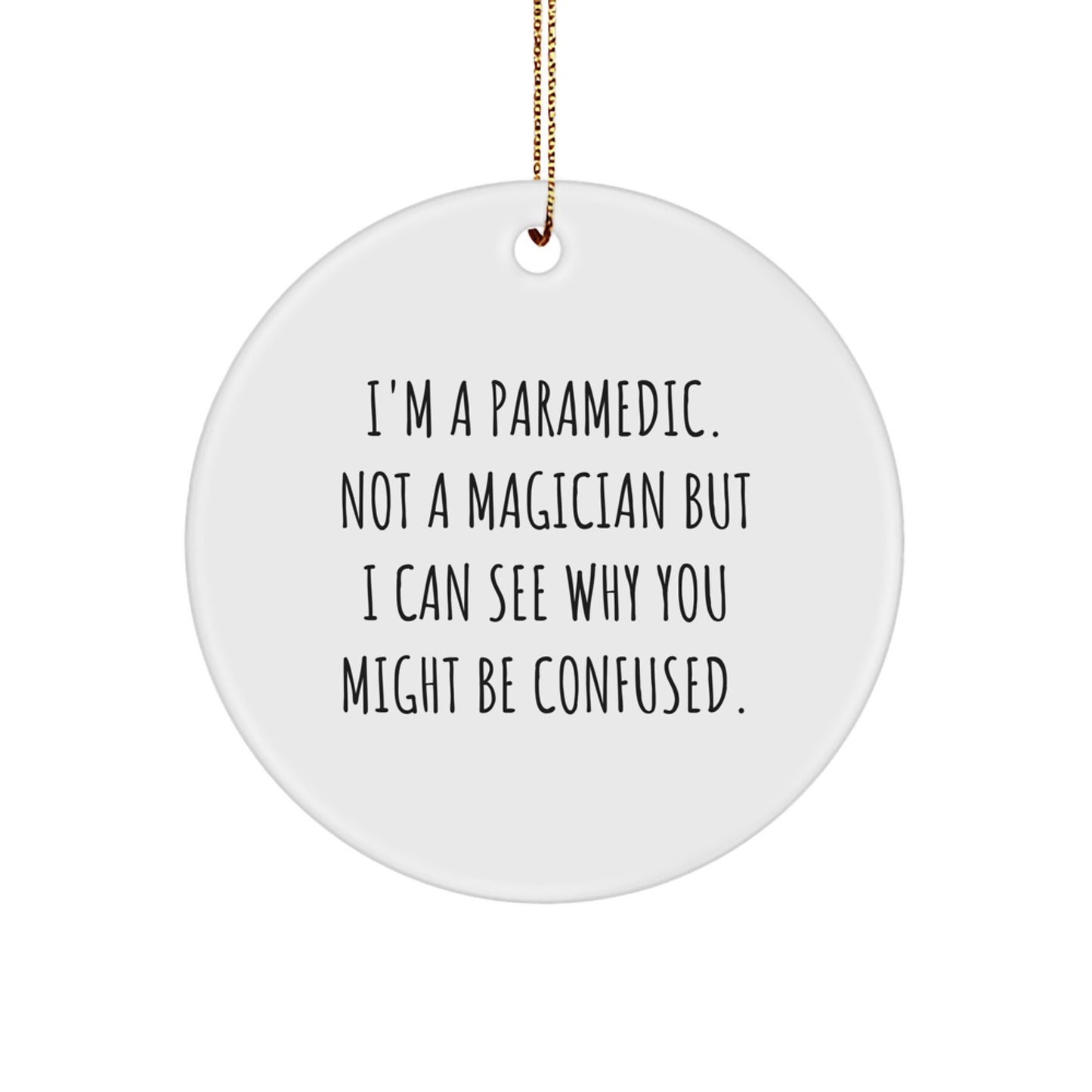 Paramedic Keepsake Christmas Ornament for Him Gift - Image 1