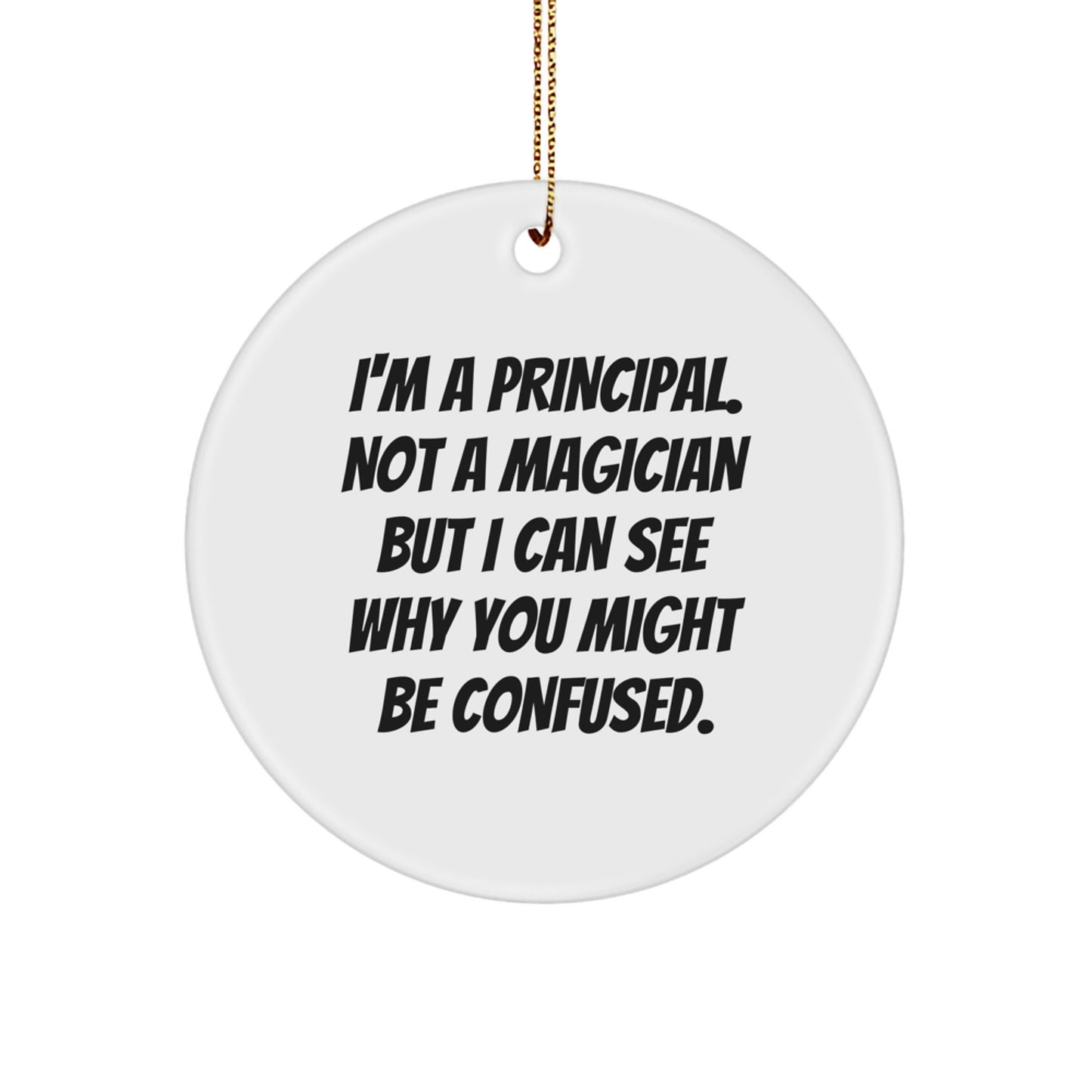 Principal Keepsake Christmas Ornament for Him Gift – Holiday Tree Decor - Image 1