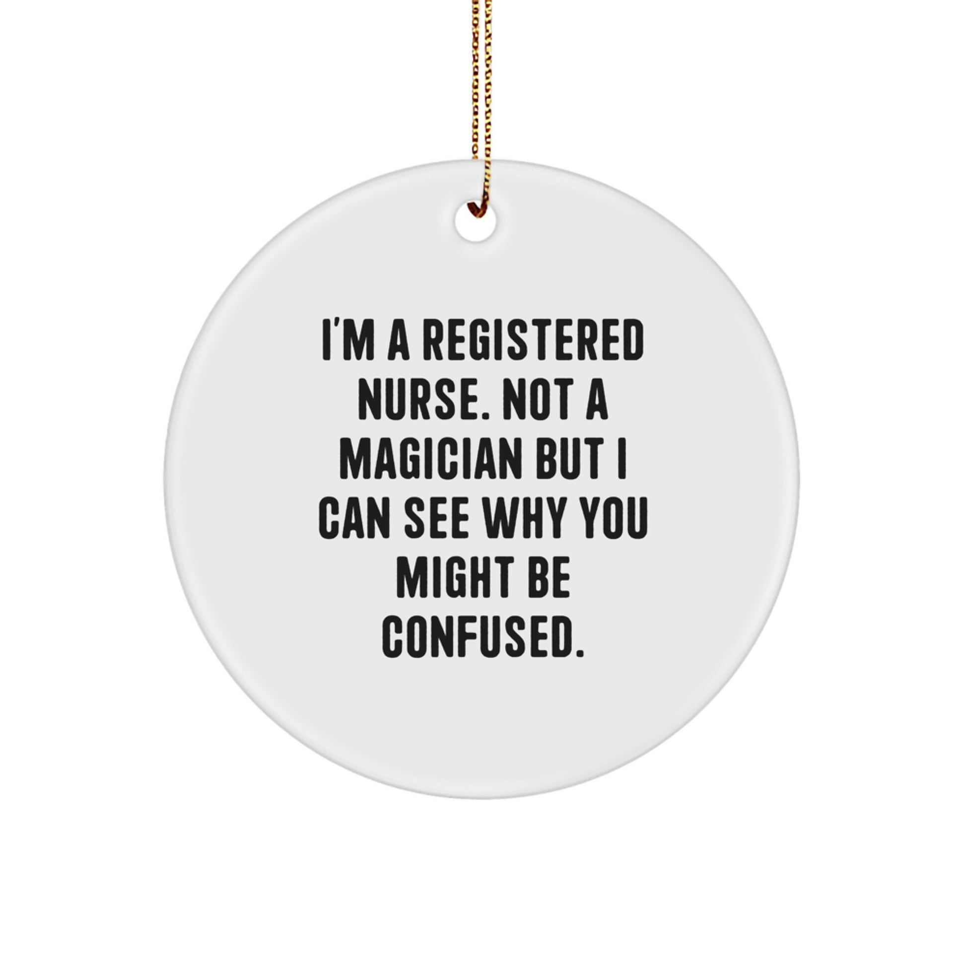 Registered Nurse Keepsake Christmas Ornament for Him Holiday Gift - Image 1