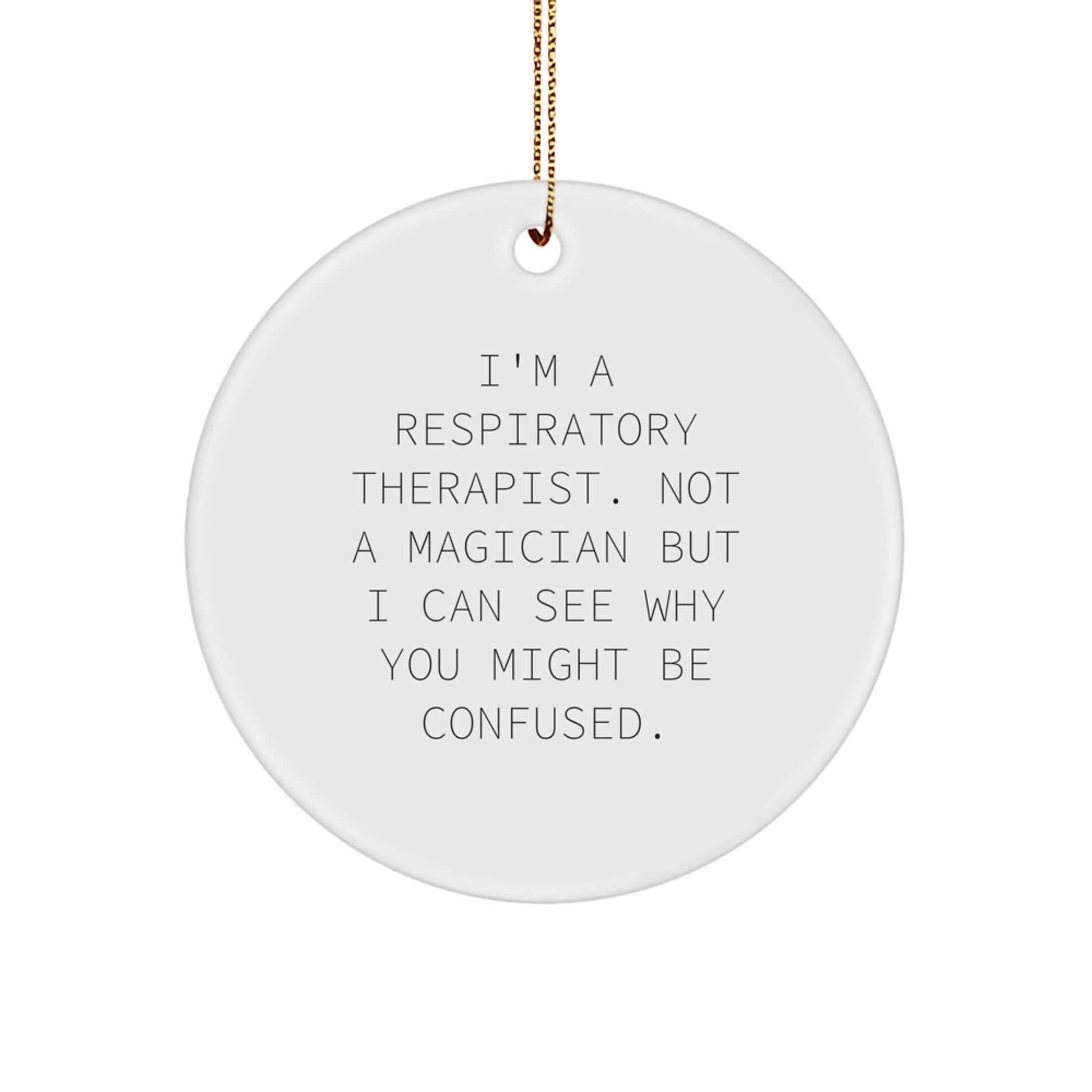 Heartfelt Respiratory Therapist Christmas Ornament for Happy Kids Gift - Image 1