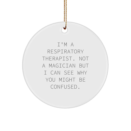 Heartfelt Respiratory Therapist Christmas Ornament for Happy Kids Gift - Image 1