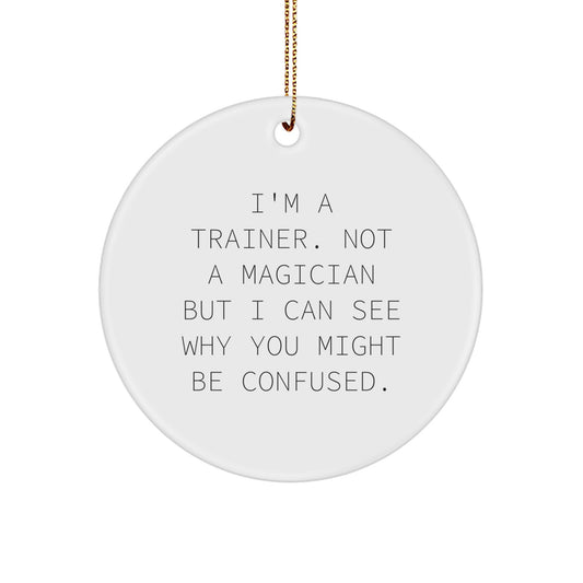 MDF Trainer Christmas Ornament Bright for Coworkers Gift Idea - Image 1