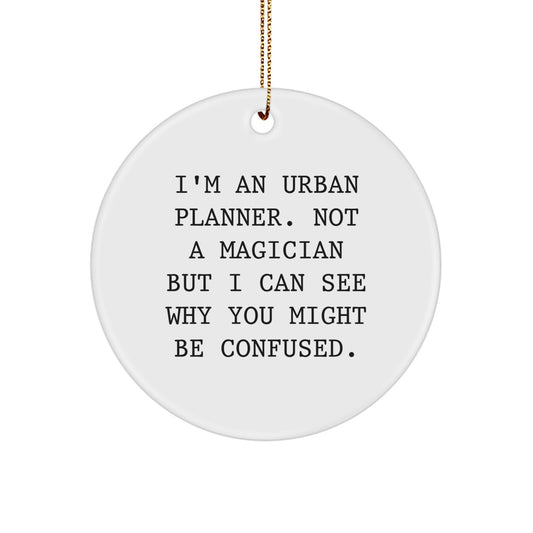 Urban Planner Keepsake Christmas Ornament for Him Bright Surprise Gift - Image 1