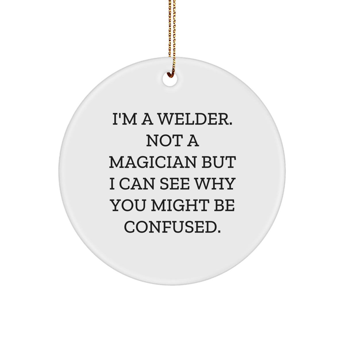 Welder Keepsake Christmas Ornament for Him Gift Celebrate the Spark - Image 1