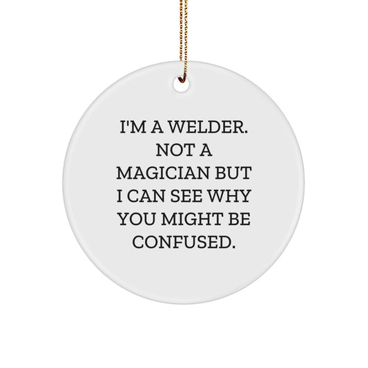 Welder Keepsake Christmas Ornament for Him Gift Celebrate the Spark - Image 1