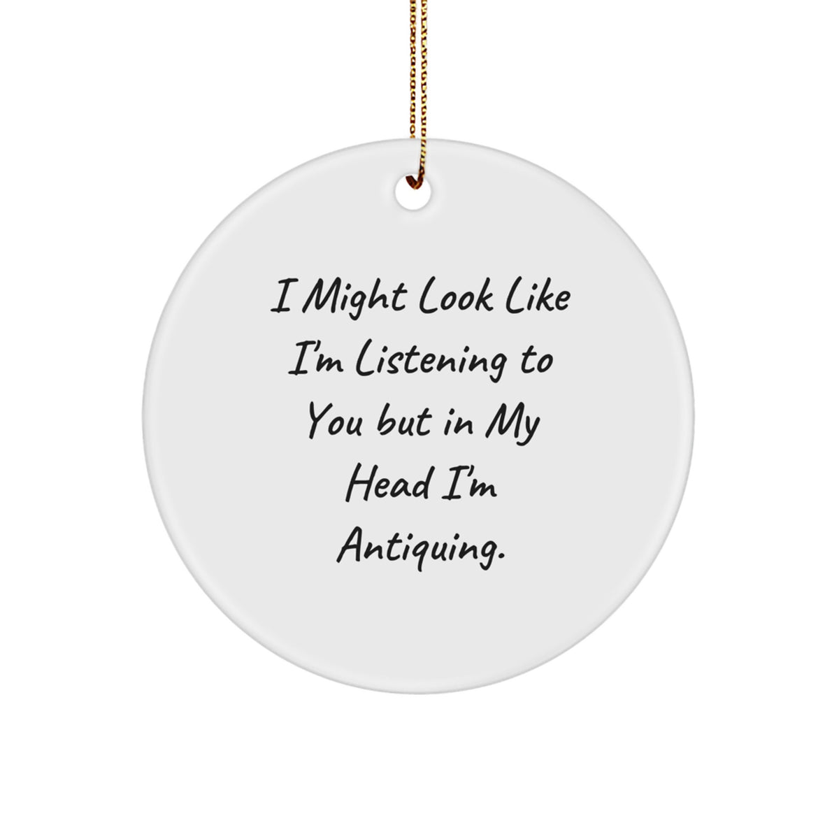 Antiquing Favorite Circle Ornament for Kids Christmas Gift - Image 1