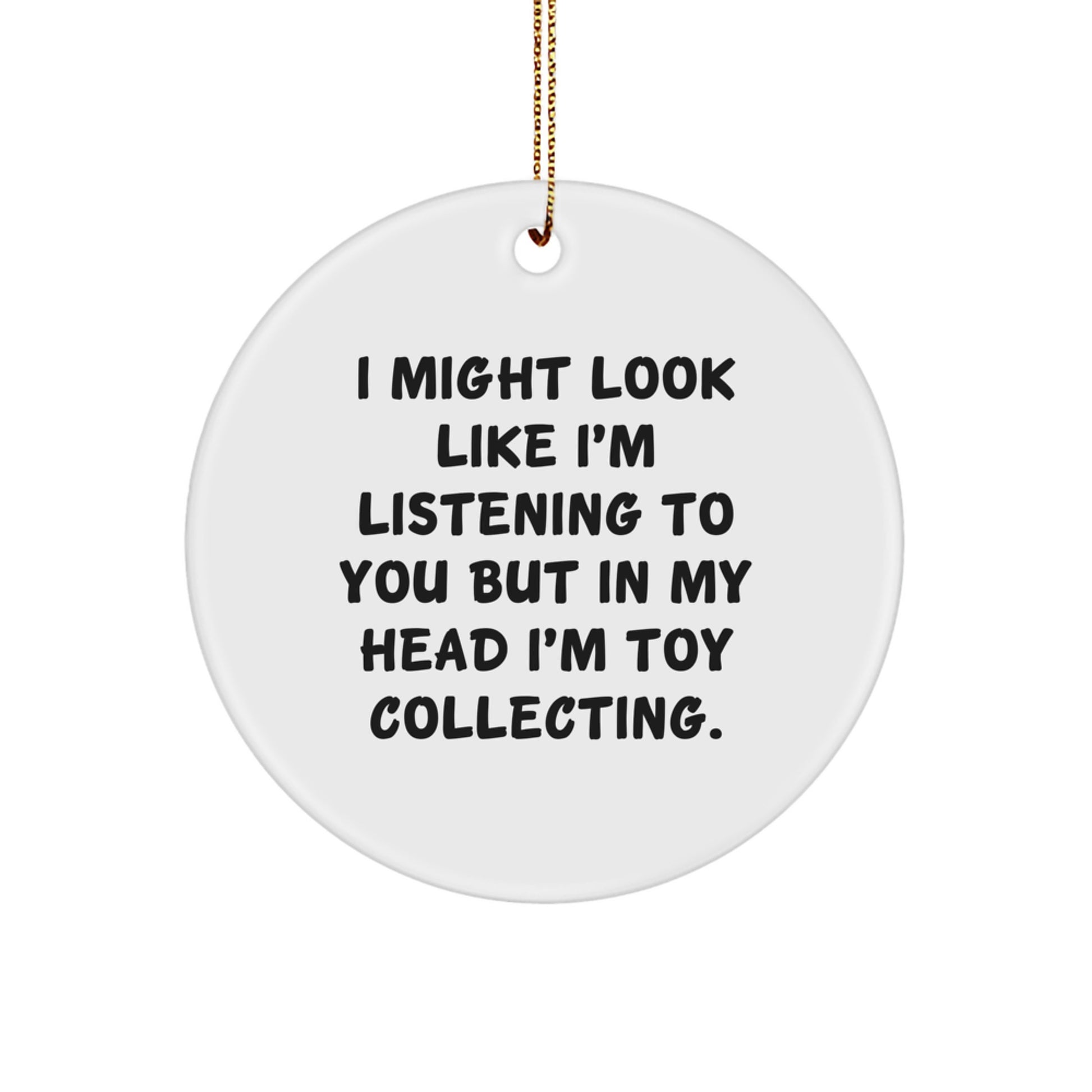 Whimsical Toy Collecting Novelty Christmas Ornament for Friends Gift - Image 1