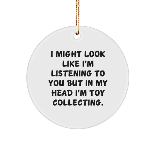 Whimsical Toy Collecting Novelty Christmas Ornament for Friends Gift - Image 1