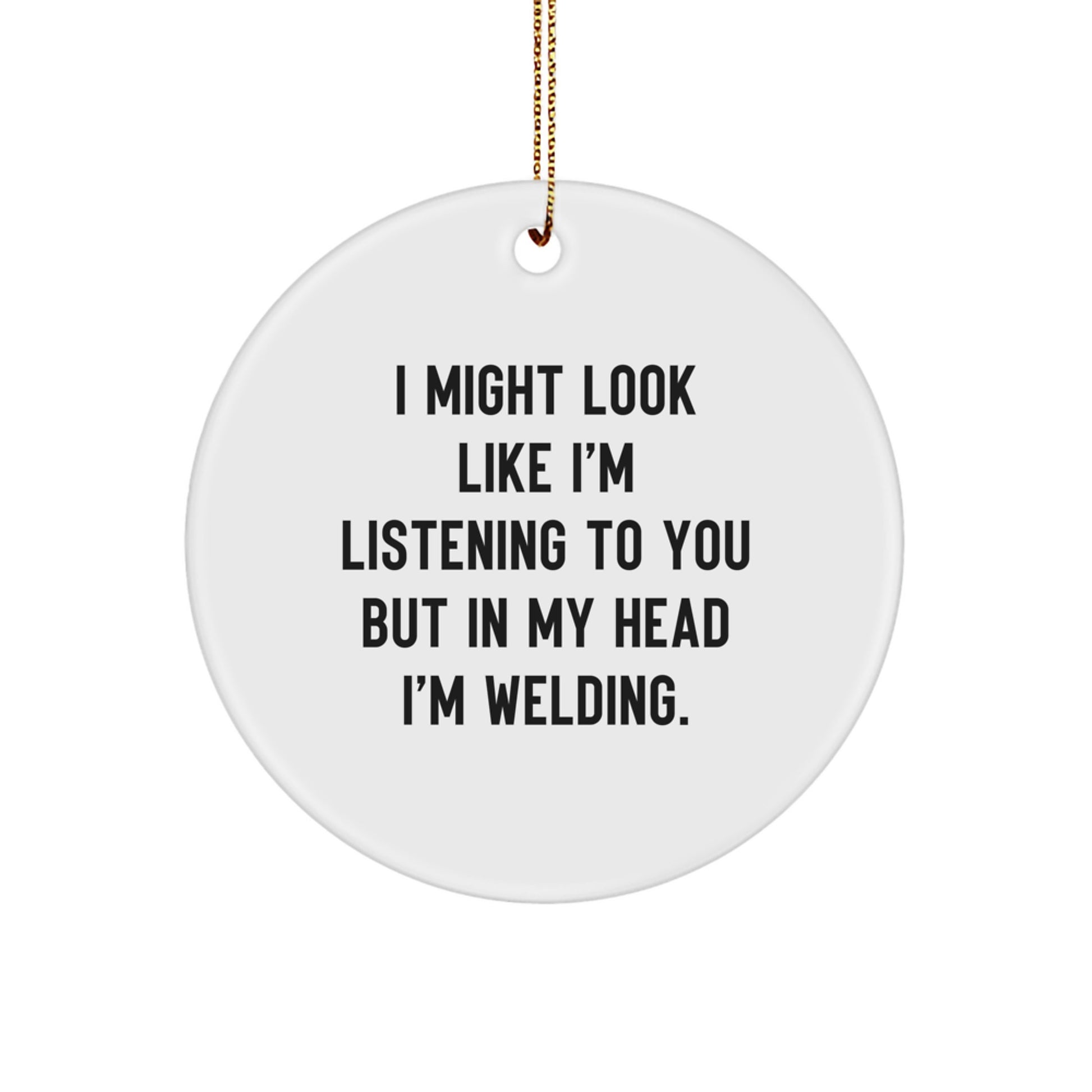 Welding Circle Ornament Idea Gift for Coworkers Christmas - Image 1