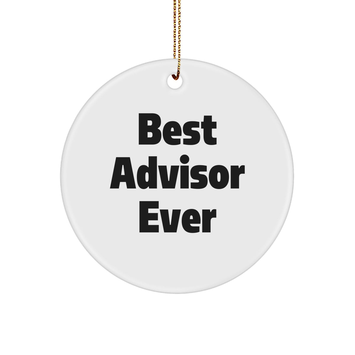 Christmas Unique Gift for Her Advisor Ornament – Best Advisor Ever Present - Image 1