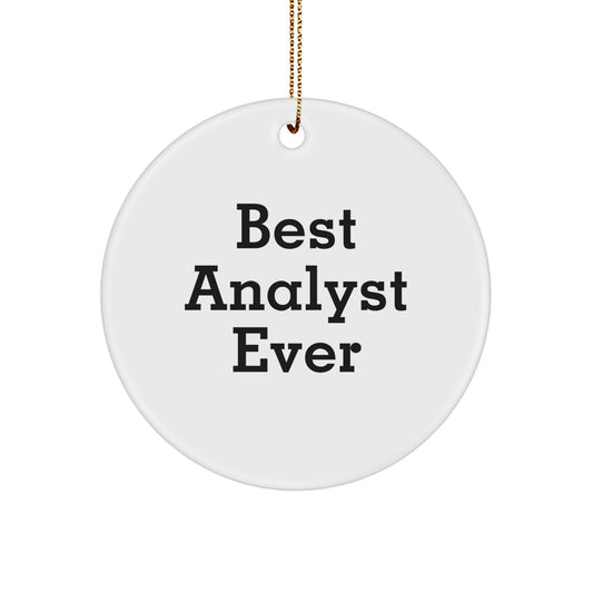 Analyst Keepsake Christmas Ornament for Him Gift – Best Analyst Ever - Image 1