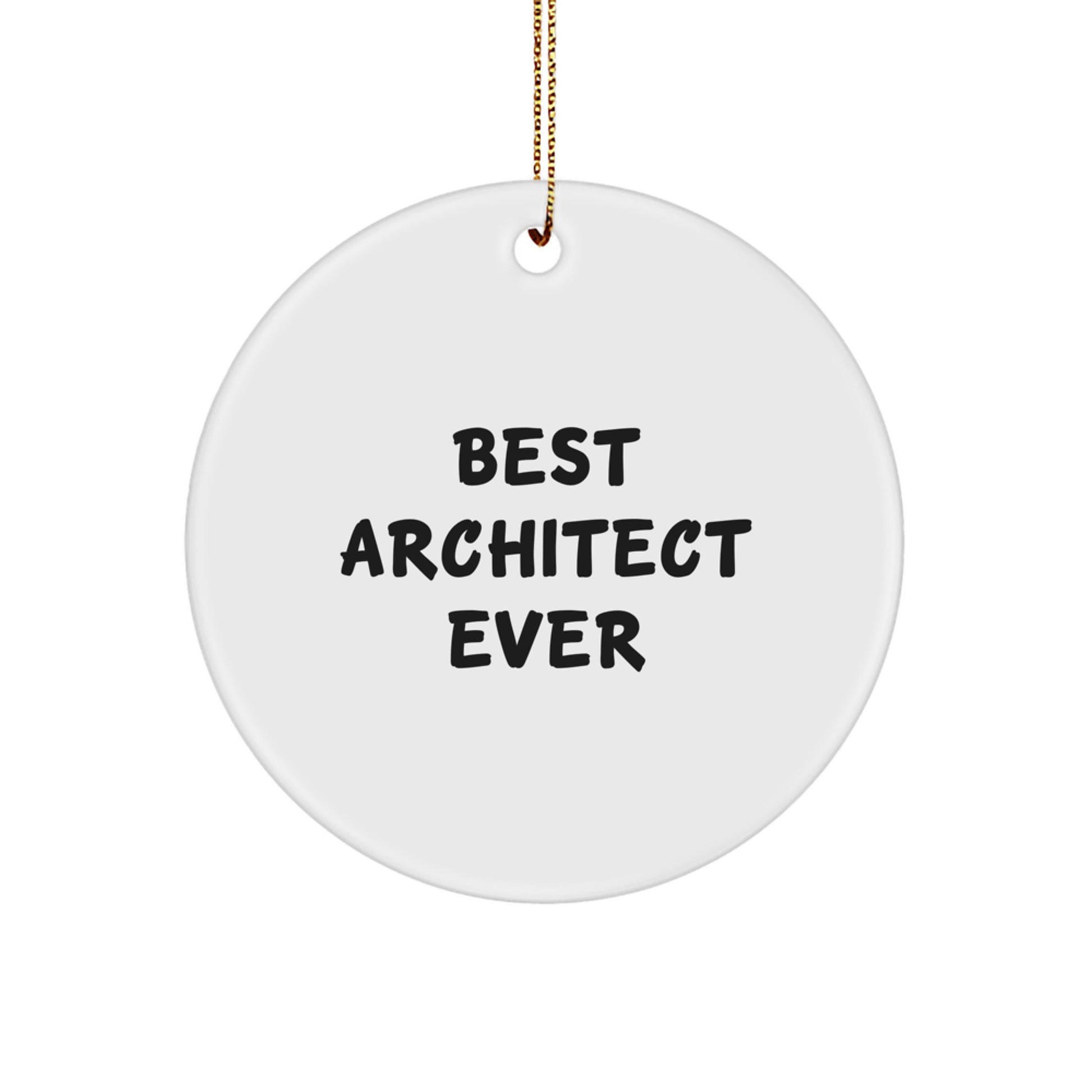 Christmas Gift Ornament for Her Present – Best Architect Ever Keepsake - Image 1