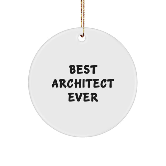 Christmas Gift Ornament for Her Present – Best Architect Ever Keepsake - Image 1