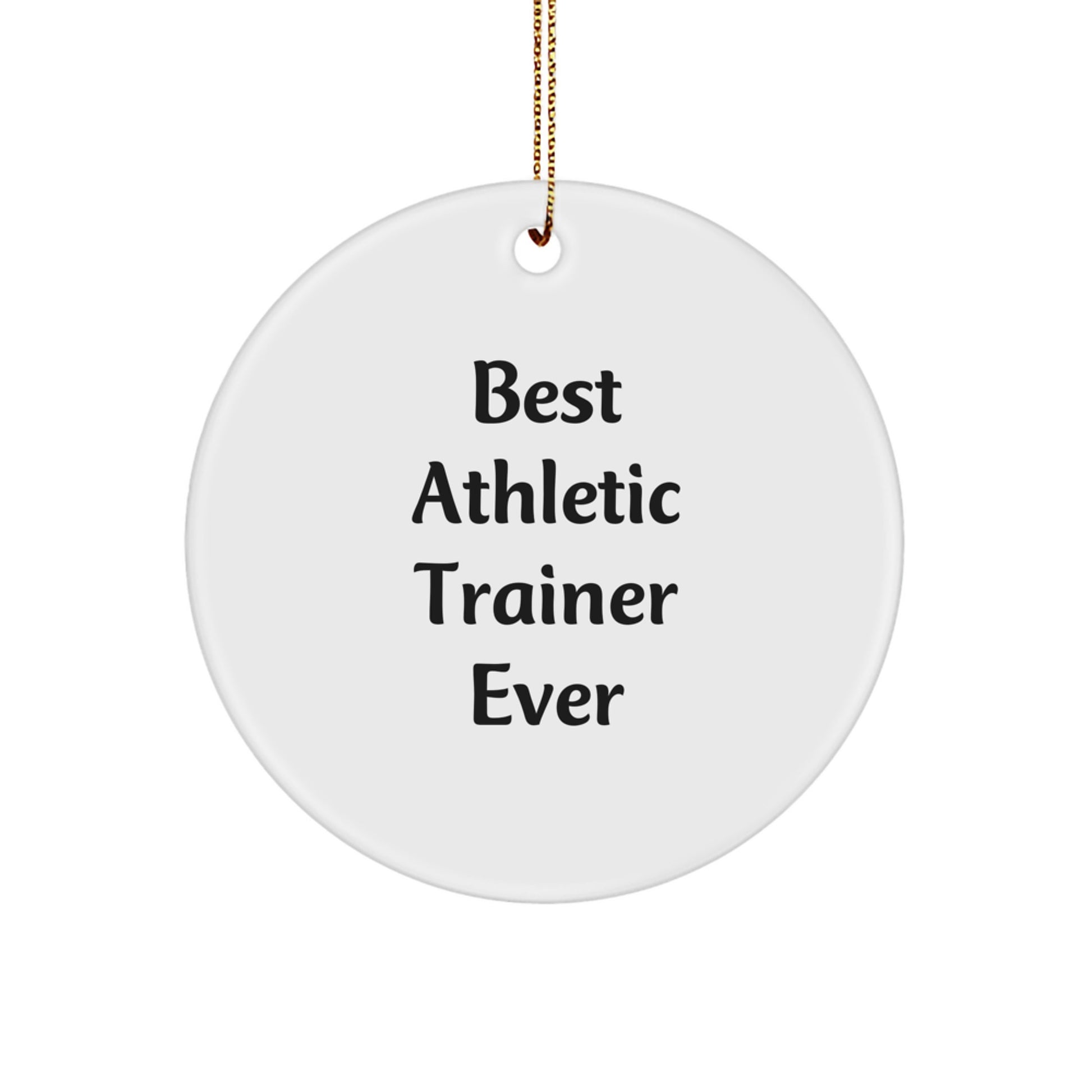 MDF Christmas Ornament Idea for Coworkers Gift Best Athletic Trainer - Image 1