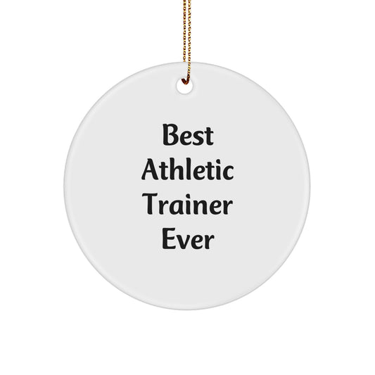 MDF Christmas Ornament Idea for Coworkers Gift Best Athletic Trainer - Image 1