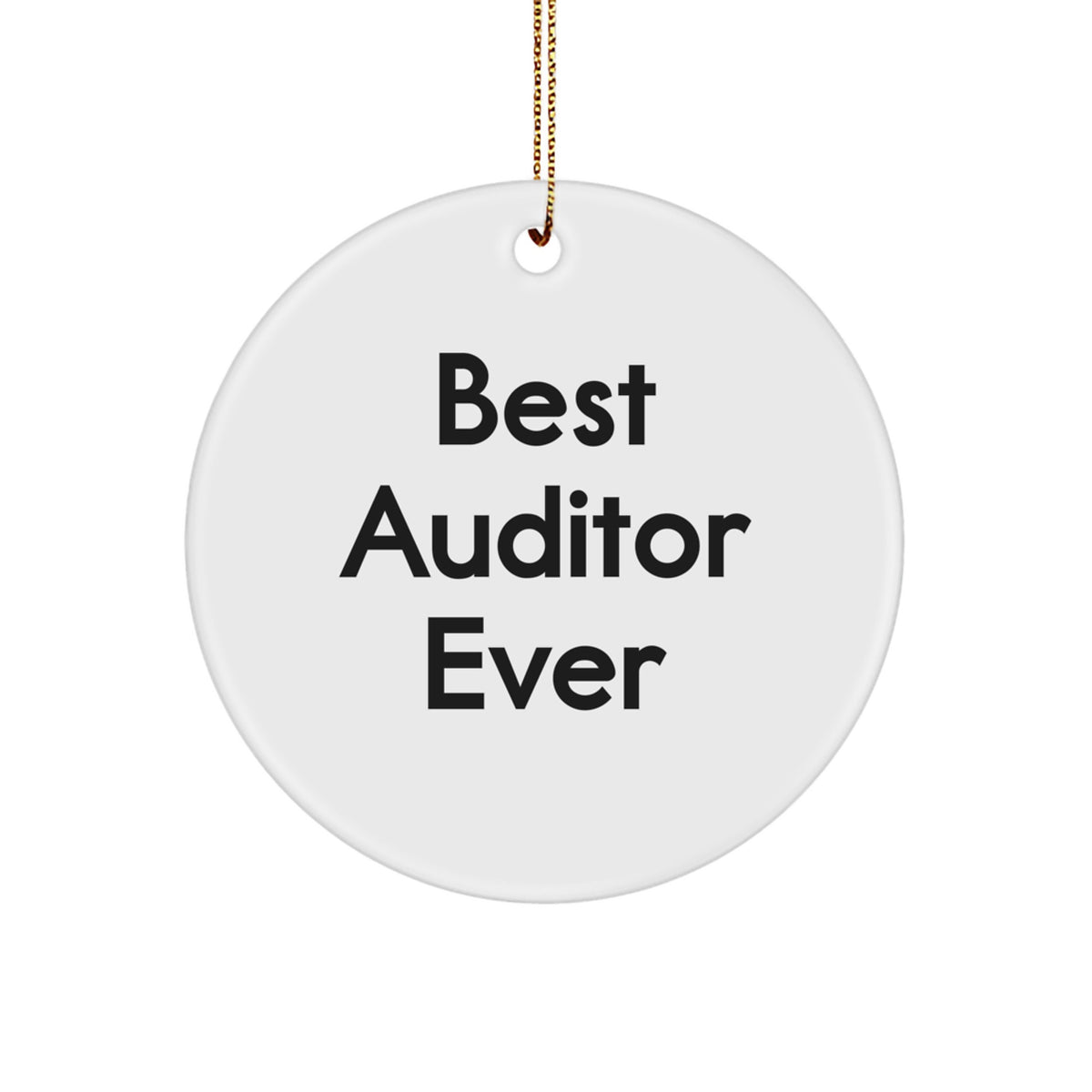 Hilarious Best Auditor Ever Christmas Ornament for Friends Novelty Gift - Image 1