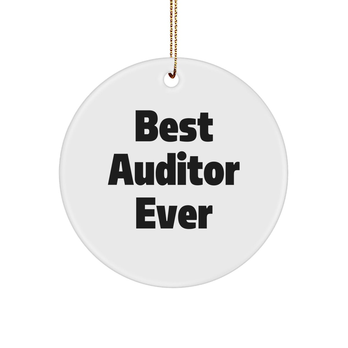 Christmas Ornament Gift for Family Treasure Best Auditor Ever - A Joyful - Image 1