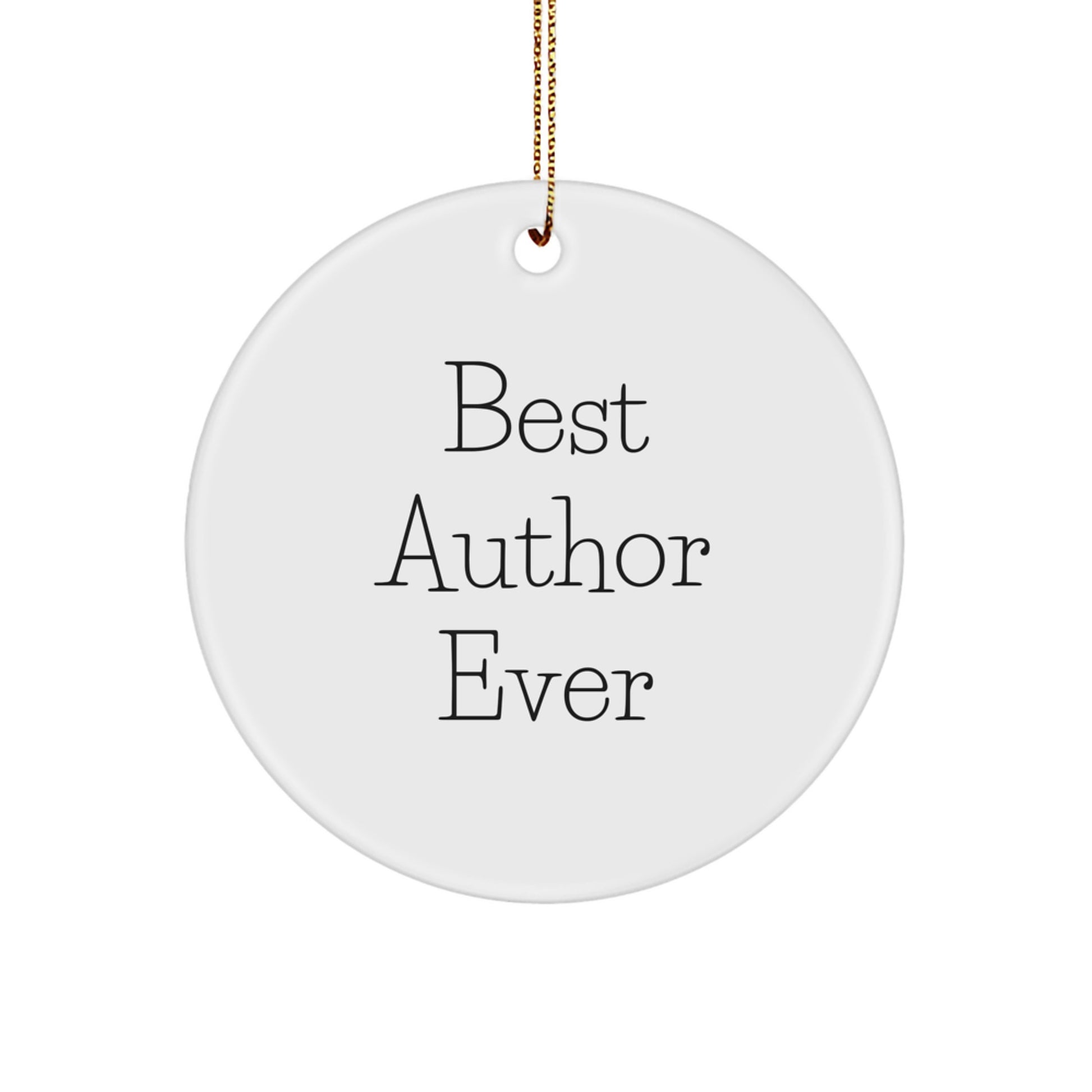 Author Circle Ornament Essential for a Best Friend Christmas Gift - Image 1