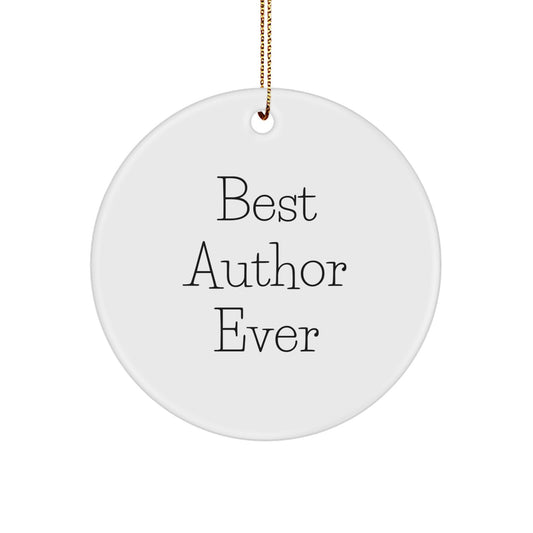 Author Circle Ornament Essential for a Best Friend Christmas Gift - Image 1