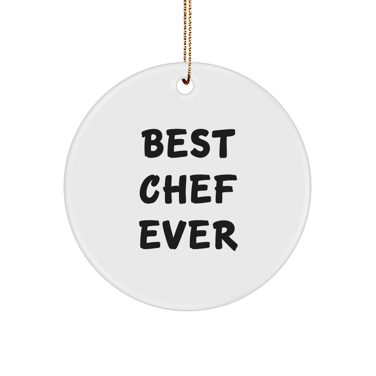 Chef Circle Ornament Collectible for Neighbors Christmas Gift - Image 1