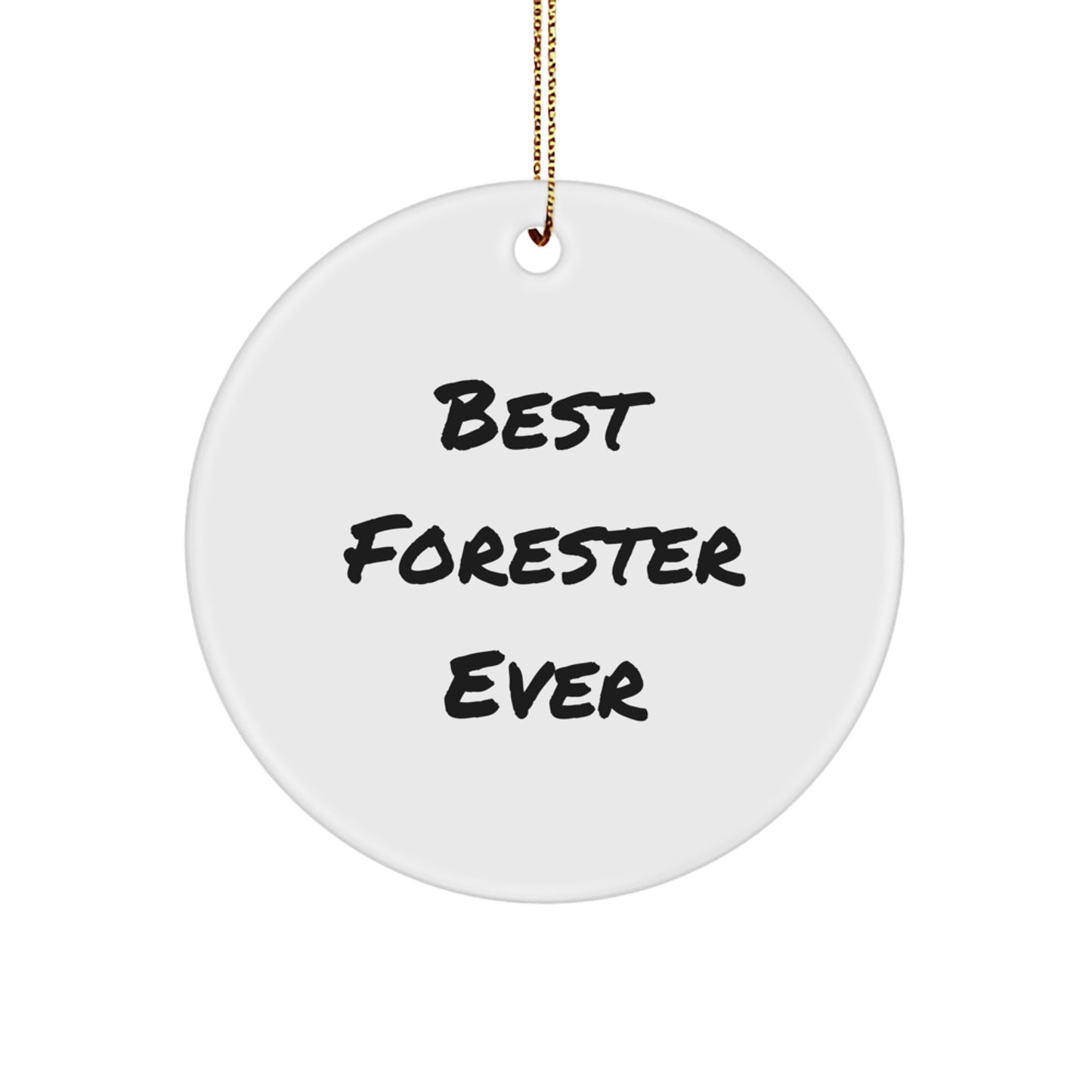 Forester Circle Ornament Idea for Coworkers Christmas Holiday Gift - Image 1