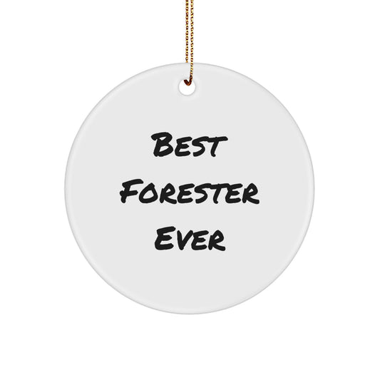 Forester Circle Ornament Idea for Coworkers Christmas Holiday Gift - Image 1