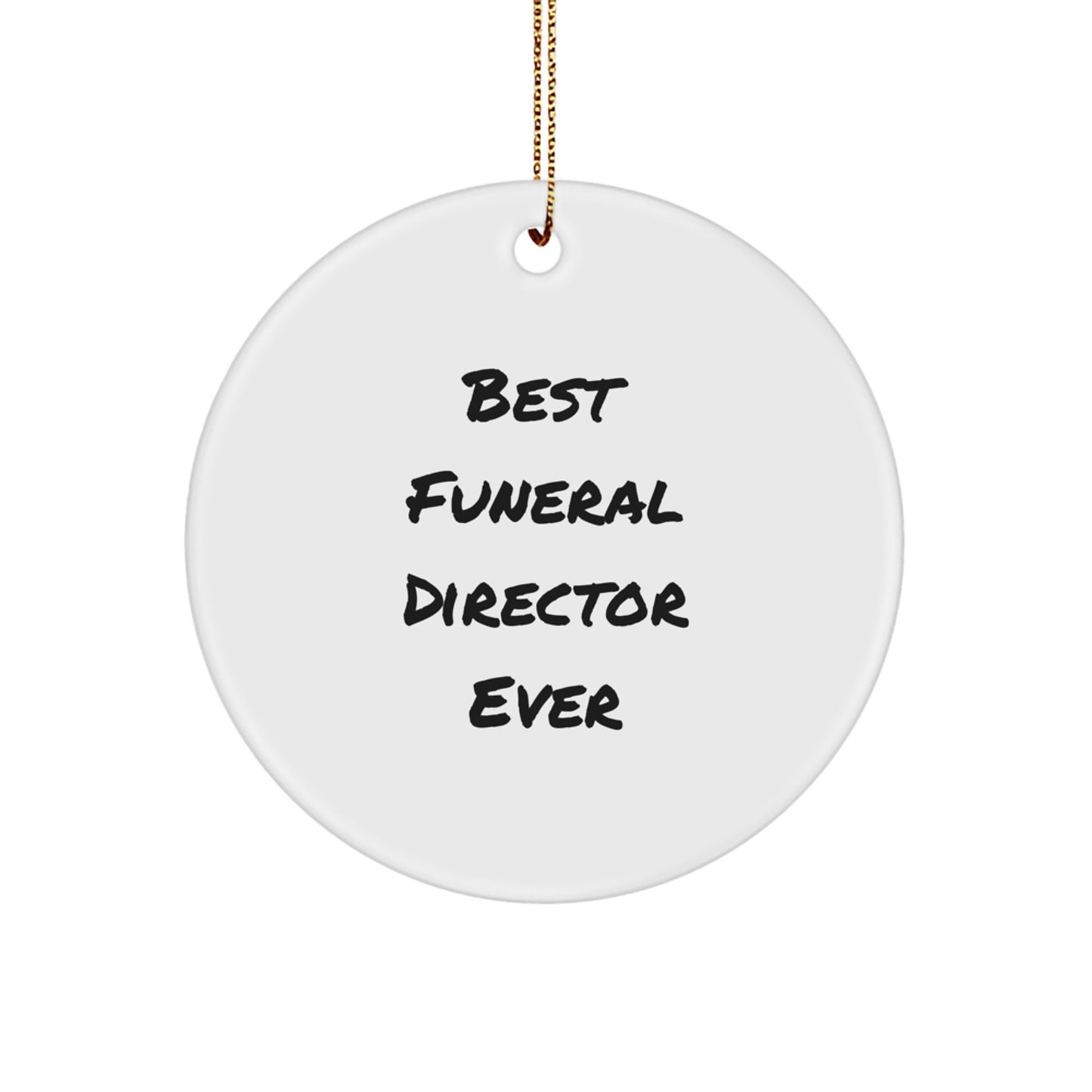 For Him Keepsake Christmas Ornament Gift Best Funeral Director Ever - Image 1
