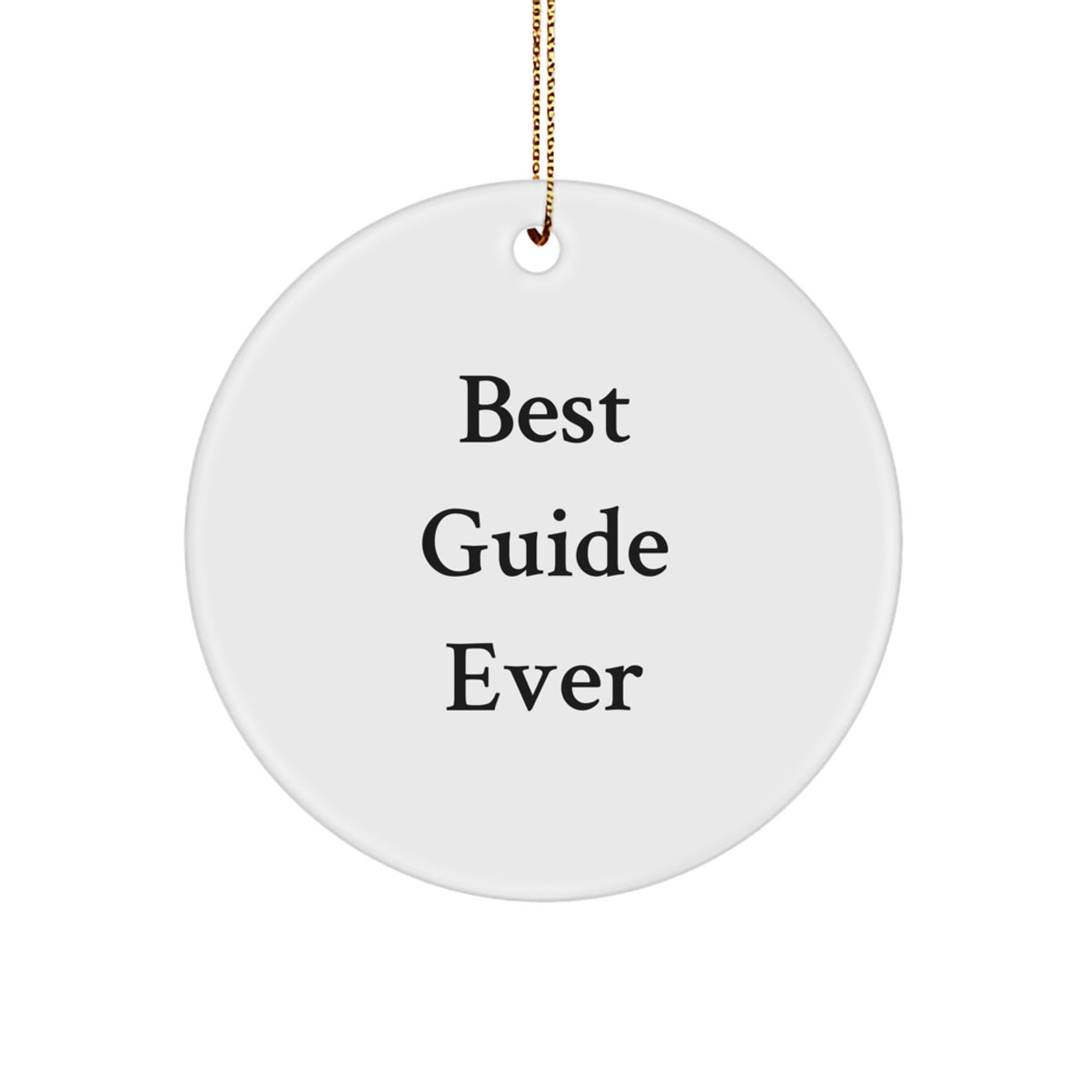 Family Treasure Guide Circle Christmas Ornament Gift Best Guide Ever - Image 1