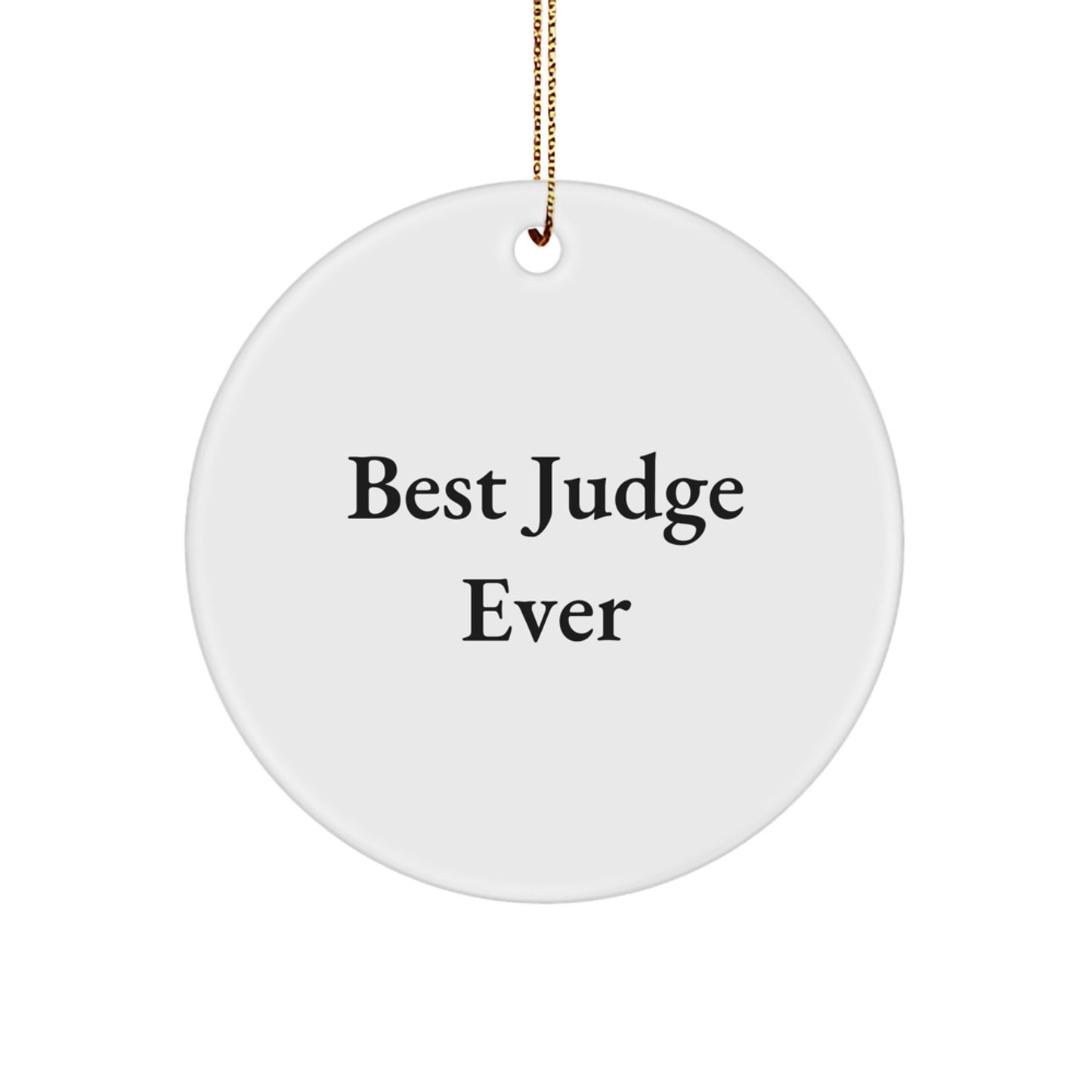Christmas Gift Judge Circle Ornament for Him Delight - Image 1