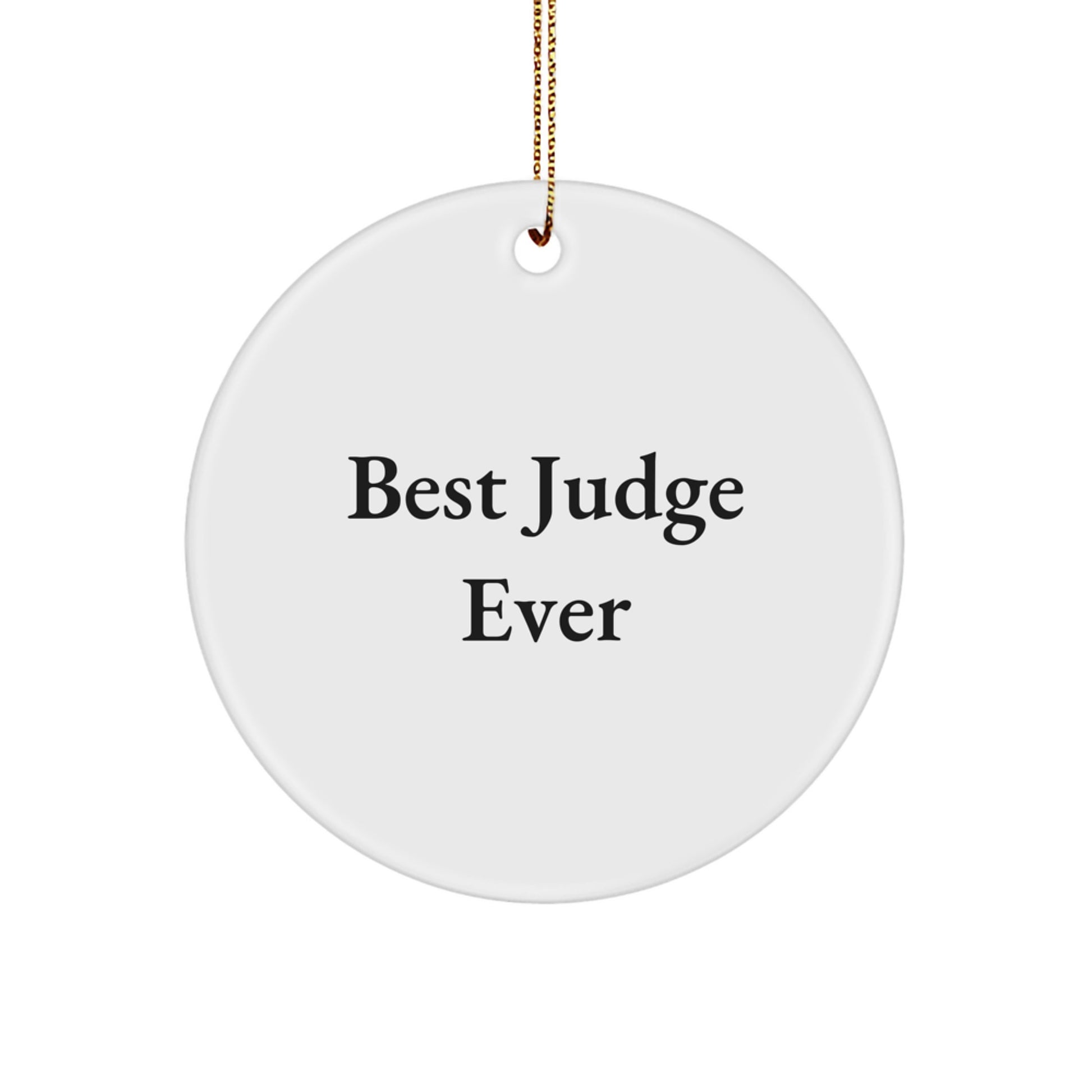 Christmas Gift Judge Circle Ornament for Him Delight - Image 1