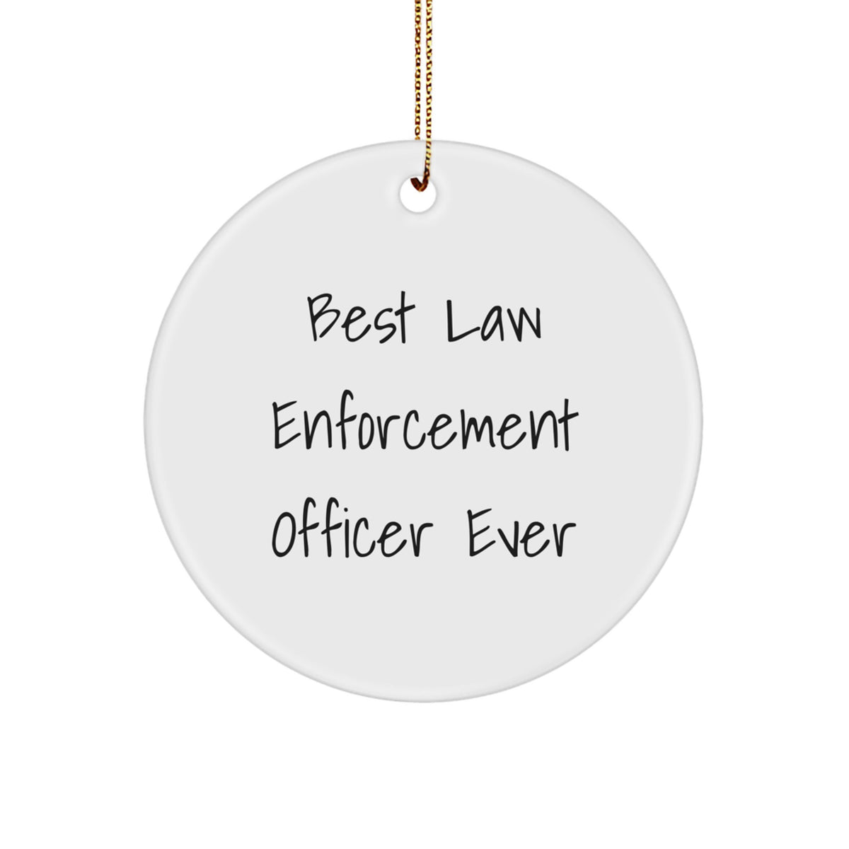 Christmas Unique Gift for Her Best Law Enforcement Officer Ornament Present - Image 1
