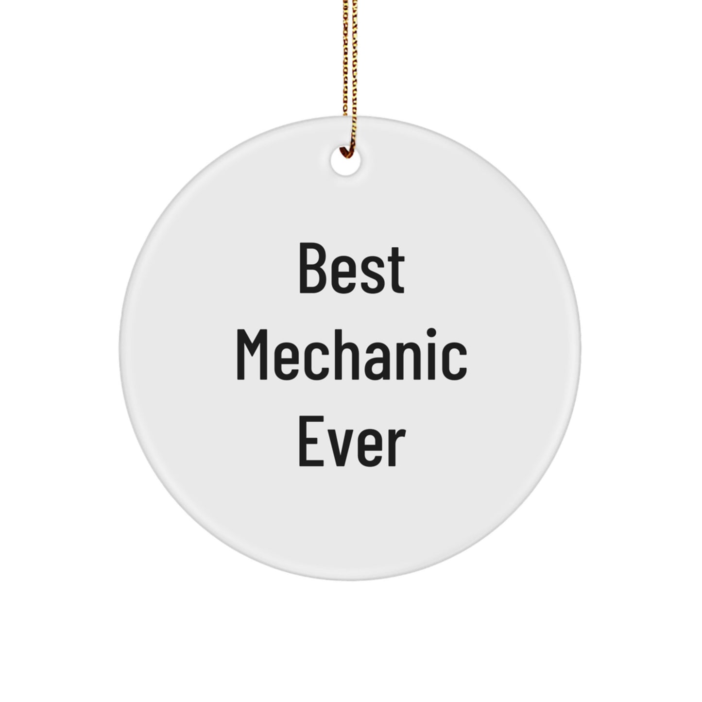 Christmas Gift for Her Mechanic Keepsake Ornament – Best Mechanic Ever - Image 1