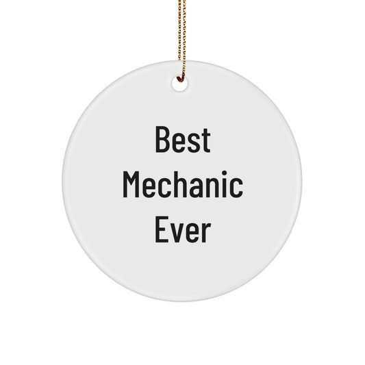 Christmas Gift for Her Mechanic Keepsake Ornament – Best Mechanic Ever - Image 1