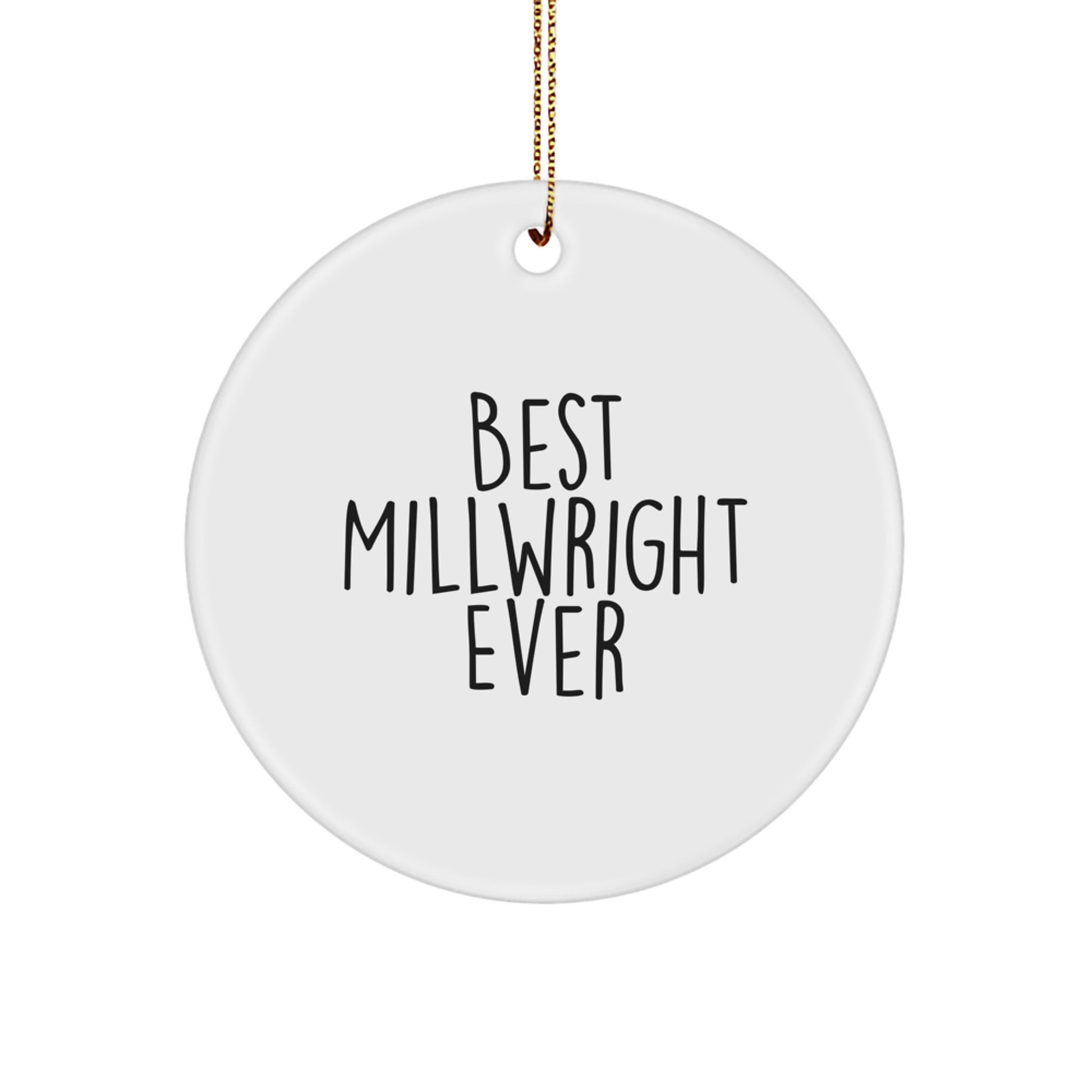 Millwright Circle Christmas Ornament for a Colleague Gift - Image 1