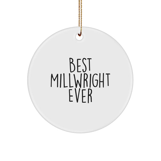 Millwright Circle Christmas Ornament for a Colleague Gift - Image 1