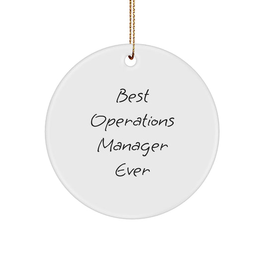 Operations Manager Treasure Christmas Ornament for Family Gift - Image 1