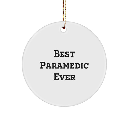 Funny Rescue Worker Gifts for Men, Rescue Worker Circle Ornament, Best Rescue Worker Ever Quote, Christmas Unique Gifts, Gifts from Friends - Image 1