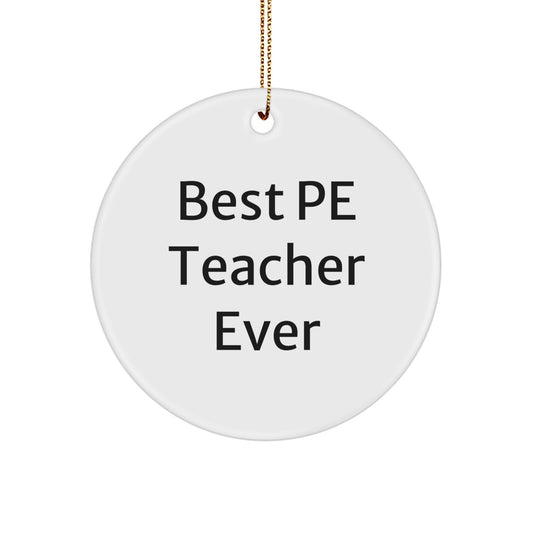 PE Teacher Keepsake Christmas Ornament for Him Gift – Best Pe Teacher - Image 1