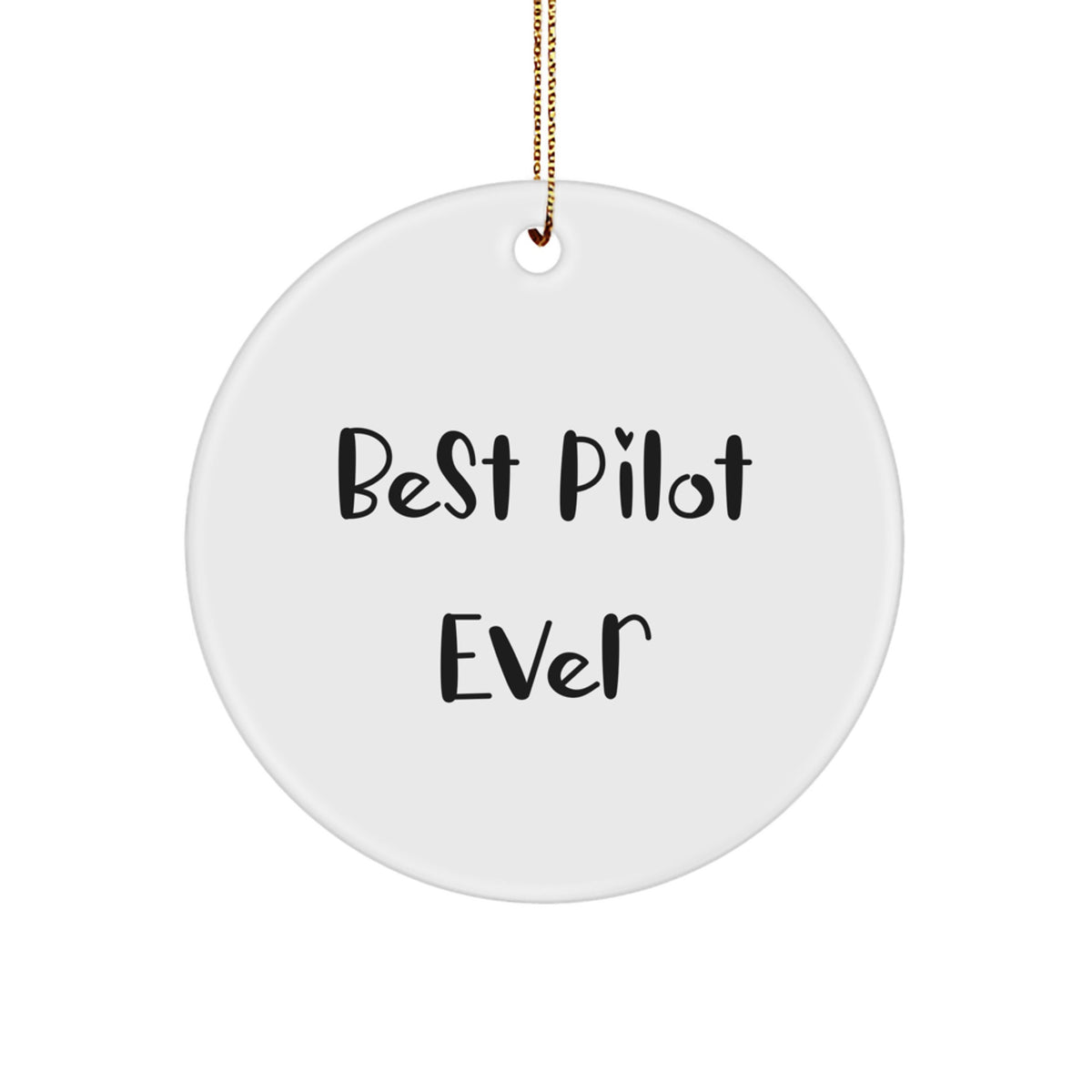 Christmas Gift for Her Pilot Keepsake Ornament – Best Pilot Ever - Image 1
