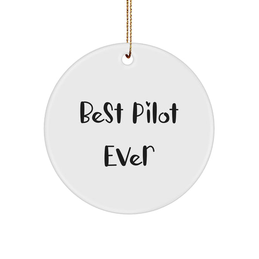 Christmas Gift for Her Pilot Keepsake Ornament – Best Pilot Ever - Image 1