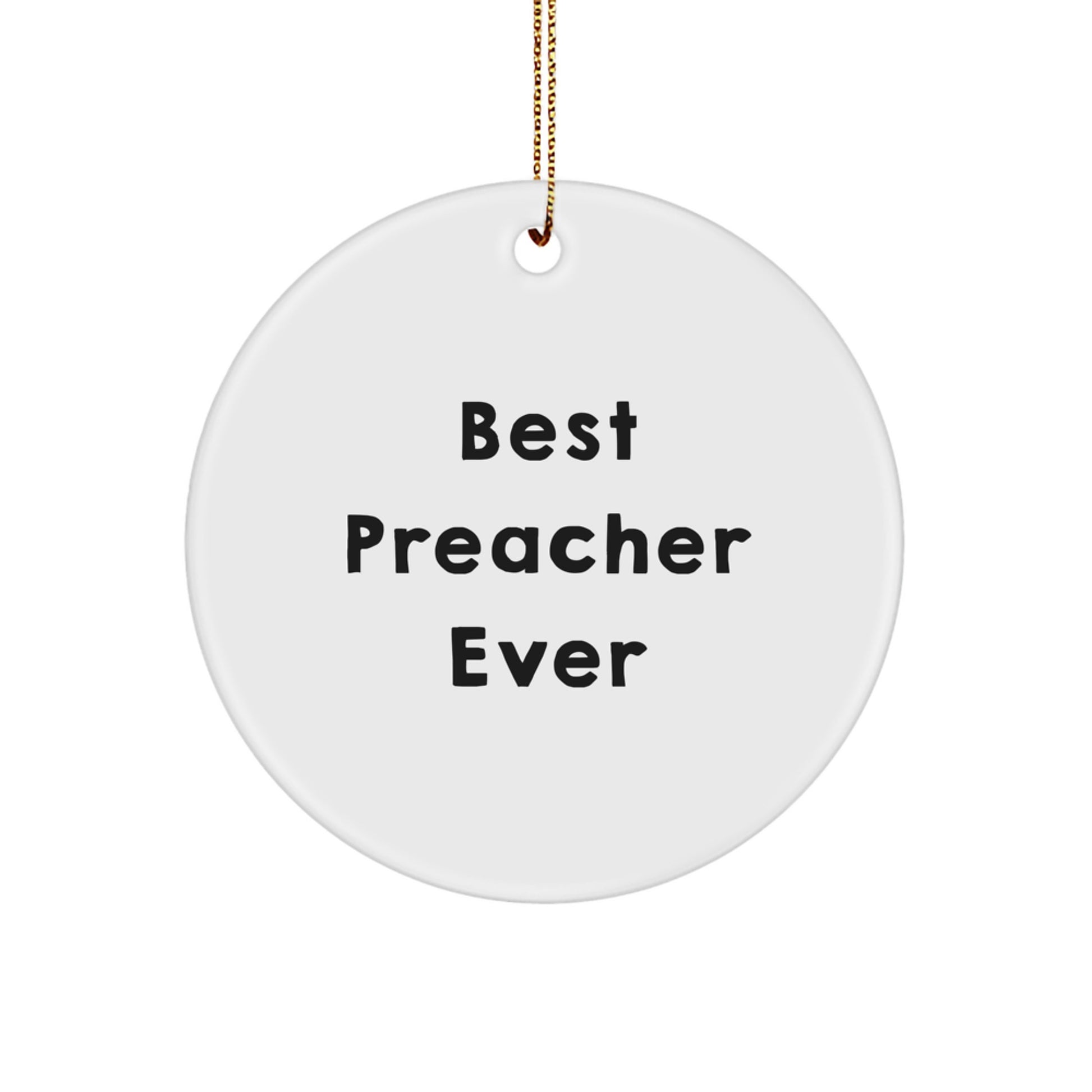 Preacher Keepsake Christmas Ornament for Him Gift - Image 1