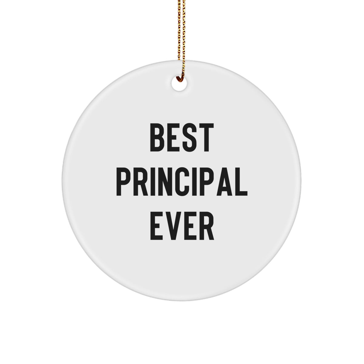 Best Principal Circle Ornament Keepsake for Him Christmas Gift - Image 1