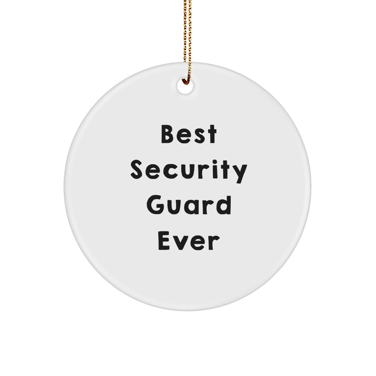 For Him Security Guard Christmas Ornament Best Security Guard Ever Gift - Image 1